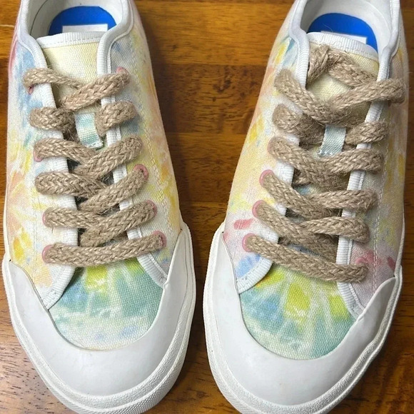 Dolce Vita Bryton x Clear 7 Teal Multi Tye-dye Canvas size 9.5 women 7.5 men - Picture 3 of 8